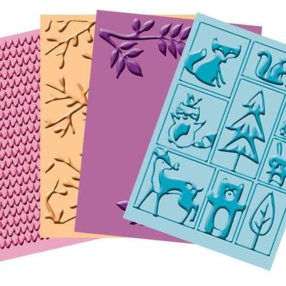 Cuttlebug 4-pc embossing folders - GIVE A HOOT - Picture 2 of 9